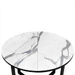 Стол обеденный раздвижной со столешницей белый мрамор Magali варинант исполнения - 6 | Loft Concept в Челябинске