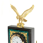 Настольный письменный набор из змеевика тёмно-зелёного цвета с декором в виде орла Successful Leader варинант исполнения - 3 | Loft Concept в Челябинске