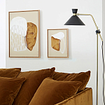 Торшер с поворотным плафоном Davy Brass Floor Lamp варинант исполнения - 11 | Loft Concept в Челябинске