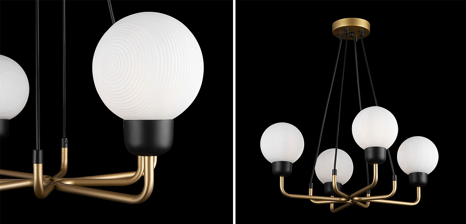 Люстра Andresa Chandelier 4 Balls Люстра Andresa Chandelier 4 Balls - Loft-Concept в Челябинске