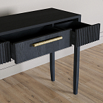 Элегантная Консоль Primo с выдвижным ящиком Черный дуб варинант исполнения - 5 | Loft Concept в Челябинске