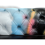 Диван в Лофт Честерфильд граффити из винтажной кожи GRAFFITI PARA Chesterfield варинант исполнения - 5 | Loft Concept в Челябинске