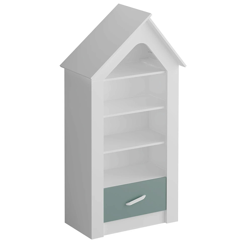 Стеллаж в детскую Tiny Town Rack Белый Зеленый шалфей Розовый Бежевый в Челябинске | Loft Concept 