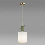 Подвесной светильник с декором в виде кактуса из керамики Opuntia D18 см варинант исполнения - 4 | Loft Concept в Челябинске