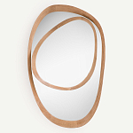 Ассиметричное зеркало в дубовой раме Infinity Symbol варинант исполнения - 1 | Loft Concept в Челябинске