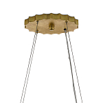 Люстра овальная в сочетании черного и золотого цвета Mesh Lighting варинант исполнения - 5 | Loft Concept в Челябинске