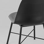 Стул из прочного пластика на металлическом основании Anora Black варинант исполнения - 6 | Loft Concept в Челябинске