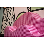 Дизайнерский модульный диван волнистой формы с цветным принтом Poltronova Superonda Sofa варинант исполнения - 11 | Loft Concept в Челябинске