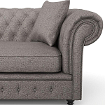 Мебельная ткань Шенилл серый цвет 138 см T4-32 варинант исполнения - 12 | Loft Concept в Челябинске