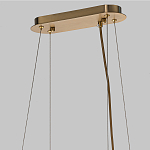 Люстра подвесная с овальными подвесками из стекла дымчатого цвета Harlow Crystal Round варинант исполнения - 6 | Loft Concept в Челябинске