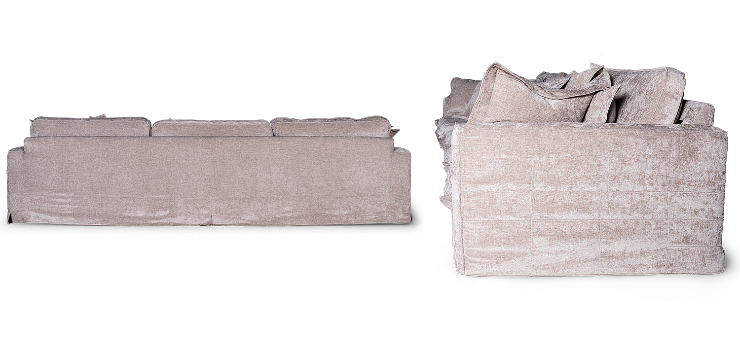 Диван Evelyn Gray Velour Sofa Диван Evelyn Gray Velour Sofa - Loft-Concept в Челябинске