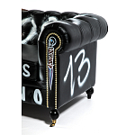 Диван Честерфильд граффити graffiti Orange Sofa натуральная кожа варинант исполнения - 10 | Loft Concept в Челябинске