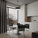 Подвесной светильник круглый черного цвета из металла  Vita Cuna варинант исполнения - 7 | Loft Concept в Челябинске