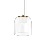 Подвесной светильник с цилиндрическим прозрачным стеклянным плафоном Grada Light варинант исполнения - 1 | Loft Concept в Челябинске