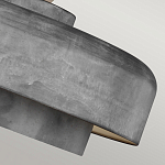 Подвесной светильник с массивным круглым стальным плафоном серого цвета в индустриальном стиле на цепи Feiss варинант исполнения - 7 | Loft Concept в Челябинске