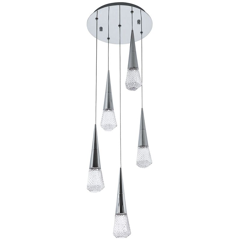 Люстра капли Acrylic Droplet Five Chrome Chandelier Хром Прозрачный Люстра капли Acrylic Droplet Five Chrome Chandelier Хром Прозрачный в Челябинске | Loft Concept