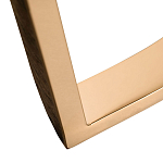 Консоль с белая овальная с мраморной столешницей Thoroughbass  варинант исполнения - 3 | Loft Concept в Челябинске