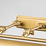 Светильник для картин цвета состаренная латунь с широким плафоном на прямоугольном основании Elstead Lighting варинант исполнения - 3 | Loft Concept в Челябинске