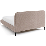 Кровать с обивкой велюр Hazel Velour Beige Bed варинант исполнения - 4 | Loft Concept в Челябинске