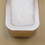 Бра в металлическом корпусе с рассеивателем из бежевого алебастра Cryptocrystalline Stone варинант исполнения - 4 | Loft Concept в Челябинске