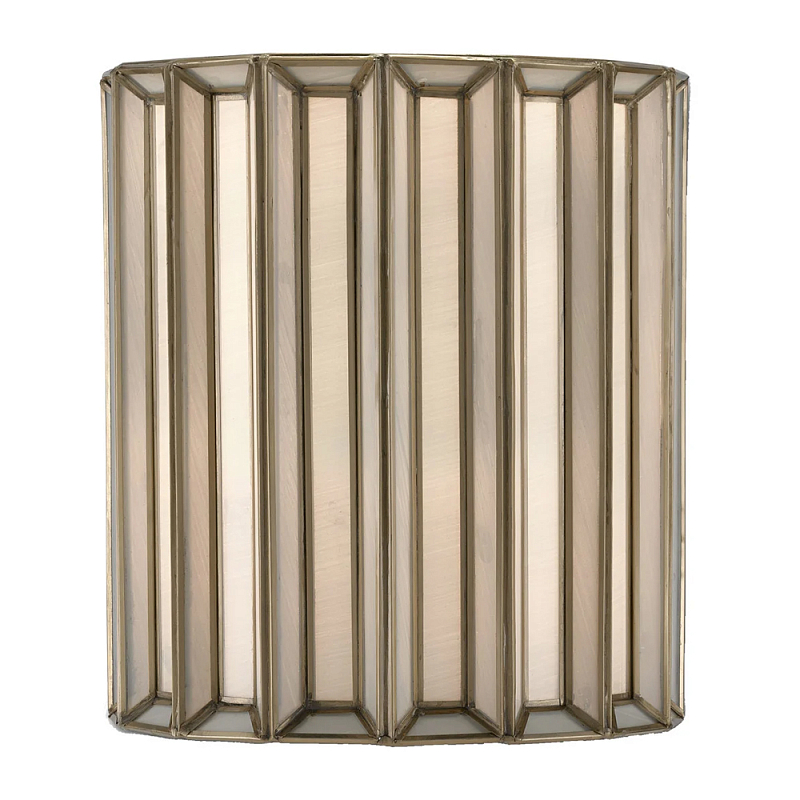 Бра настенное с фактурным каркасом Soft Glow Lamps Молочный Латунь в Челябинске | Loft Concept 
