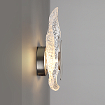 Бра с рельефным волнообразным стеклянным плафоном и вставкой из мрамора Liquid Stone варинант исполнения - 7 | Loft Concept в Челябинске