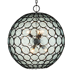 Люстра в форме шара из круглых декоративных элементов Circle of Light варинант исполнения - 1 | Loft Concept в Челябинске