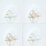 Плитка с узором Поганки варинант исполнения - 1 | Loft Concept в Челябинске