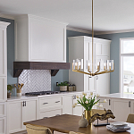 Люстра с 6-ю прозрачными цилиндрическими плафонами Kichler варинант исполнения - 6 | Loft Concept в Челябинске