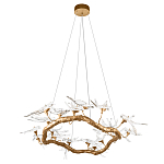 Люстра подвесная с прозрачными стеклянными птичками на ветвях Диаметр 100 см Serip Voa варинант исполнения - 4 | Loft Concept в Челябинске