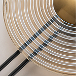 Бра с янтарным стеклянным диском и золотистыми акцентами Savio Glass Disc варинант исполнения - 4 | Loft Concept в Челябинске