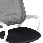 Офисное кресло с основанием из белого пластика Desk chairs Black варинант исполнения - 6 | Loft Concept в Челябинске