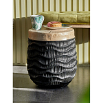 Приставной столик с фактурой под натуральное дерево Immortality варинант исполнения - 5 | Loft Concept в Челябинске