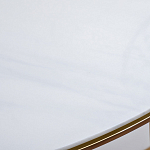 Консоль приставная полукруглая на основании золотого цвета Interior Accent варинант исполнения - 3 | Loft Concept в Челябинске