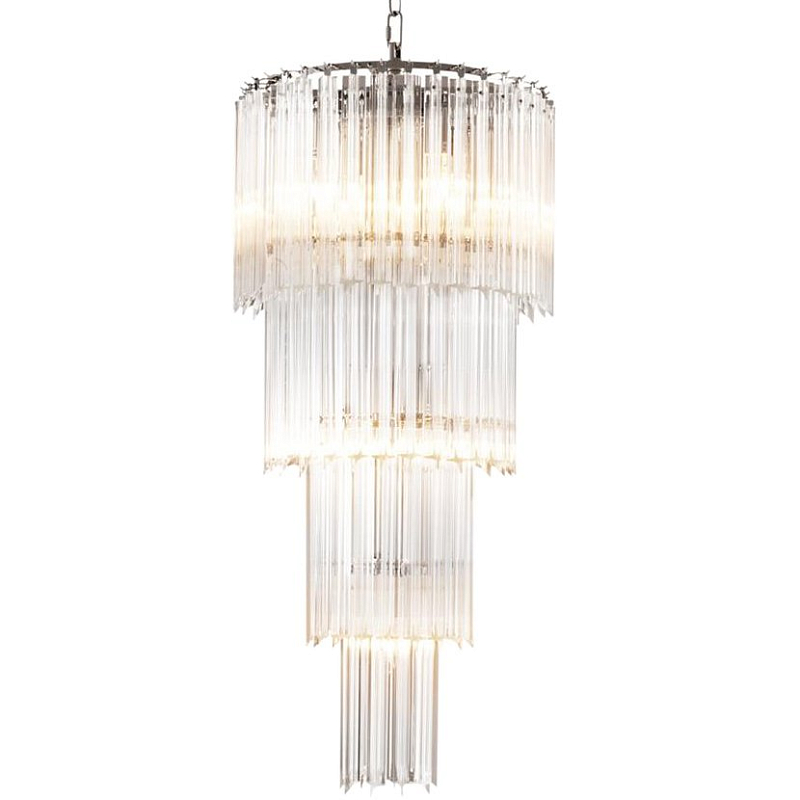 Люстра Chandelier Alpina S Никель Прозрачный (Transparent) Люстра Chandelier Alpina S Никель Прозрачный (Transparent) в Челябинске | Loft Concept