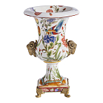 Ваза из фарфора с бронзовыми Овнами Bronze Aries варинант исполнения - 2 | Loft Concept в Челябинске