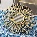 Зеркало-солнце в раме из металла с золотыми с лучами Rays of Peace варинант исполнения - 3 | Loft Concept в Челябинске