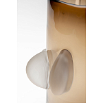 Ваза коричневая Forma Mare со стеклянными вставками варинант исполнения - 3 | Loft Concept в Челябинске