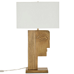 Настольная лампа с прямоугольным белым абажуром Skillful Face варинант исполнения - 5 | Loft Concept в Челябинске