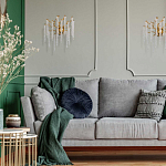 Бра золотого цвета с ветвями и хрустальными подвесками FAIRYTREE Light варинант исполнения - 8 | Loft Concept в Челябинске