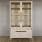 Витрина Primo со стеклянными фасадами и буфетом шпон Светлый дуб варинант исполнения - 2 | Loft Concept в Челябинске