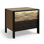 Тумба 2 ящика с подсветкой на рельефном фасаде Warm Industrial варинант исполнения - 3 | Loft Concept в Челябинске