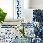 Обои ручная роспись Porto by Alessandra Branca Original colourway on dyed paper варинант исполнения - 3 | Loft Concept в Челябинске