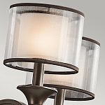 Люстра с белыми тканевыми абажурами в прозрачных стеклянных цилиндрах Kichler варинант исполнения - 21 | Loft Concept в Челябинске