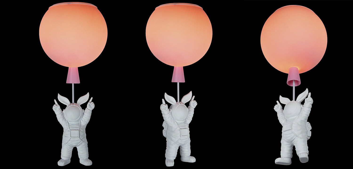 Потолочный светильник Cosmonaut pink ball Потолочный светильник Cosmonaut pink ball - Loft-Concept в Челябинске
