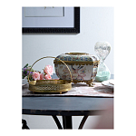 Блюдо фарфоровое с бронзовой ручкой Paradise Dish with Handle варинант исполнения - 2 | Loft Concept в Челябинске