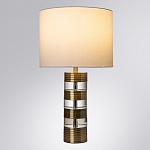 Настольная лампа с цилиндрическим основанием и белым абажуром Crystal Harmony  варинант исполнения - 1 | Loft Concept в Челябинске