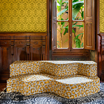 Дизайнерский модульный диван волнистой формы с цветным принтом Poltronova Superonda Sofa варинант исполнения - 23 | Loft Concept в Челябинске