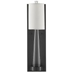 Бра на прозрачном штативе с тканевым абажуром в форме цилиндра Conciseness варинант исполнения - 4 | Loft Concept в Челябинске