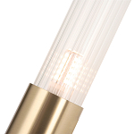 Бра с вытянутым рифленым стеклянным плафоном цилиндрической формы Trumpet tube варинант исполнения - 3 | Loft Concept в Челябинске